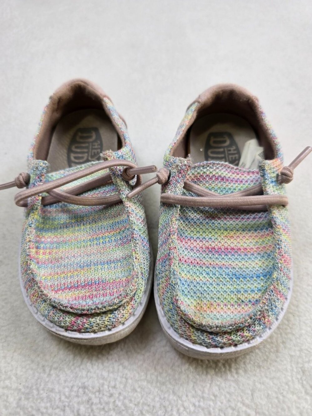 Hey Dude Wendy Youth US K7 7 Aroura Toddler Multicolor Knit Shoes
